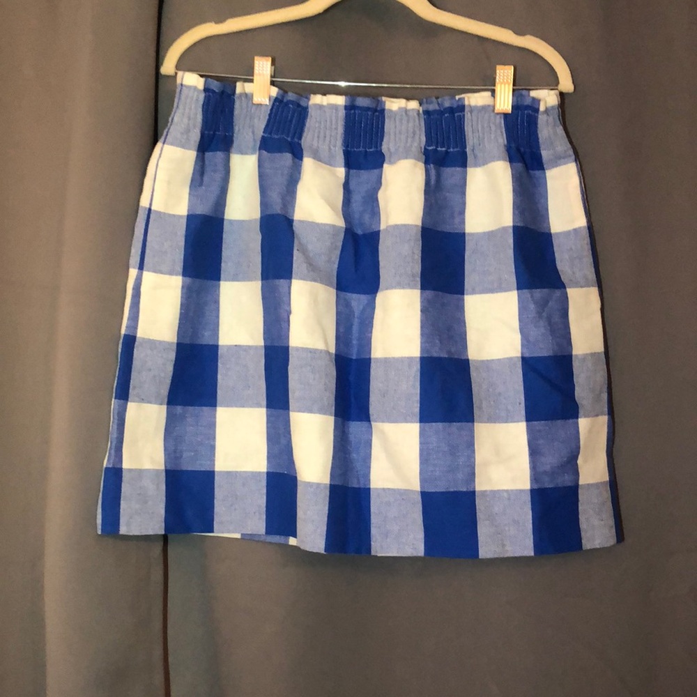 Blue plaid Mini Skirt